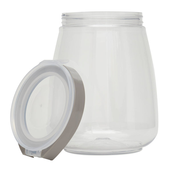 Wrought Studio™ 64 Oz. Plastic Flip Top Container, Clear Wayfair